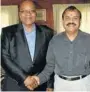  ??  ?? FACEBOOK FRIENDS: Ravindra Nath with Jacob Zuma