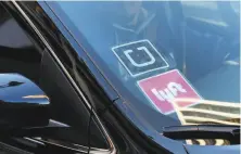  ?? Richard Vogel / Associated Press 2016 ?? Uber and Lyft have spent heavily to support Prop. 22, which would partially overturn AB5, California’s gigwork law.