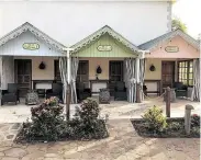  ??  ?? Bequia Beach Hotel offers poolside cabanas in playful colors and with relaxed charm.