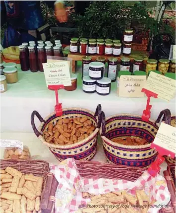  ??  ?? To purchase cactus fruit and sweet orange molasses, contact Sabbagh on 03 891483. Sabbagh sells at Souk el Tayeb (Downtown, every Sat) and Earth Market (Hamra, every Tue)
Photo courtesy of Food Heritage Foundation