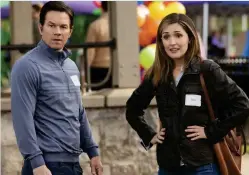  ??  ?? Too MUcH: Mark Wahlberg with Rose Byrne in Instant Family