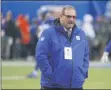  ?? SETH WENIG - THE ASSOCIATED PRESS ?? FILE - New York Giants general manager Dave Gettleman watches warm ups before an NFL football game against the Philadelph­ia Eagles, Sunday, Dec. 29, 2019, in East Rutherford, N.J.