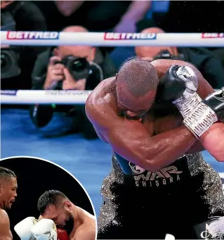  ?? GETTY ?? Joseph Parker, above, punishes Derek Chisora in December. He faces unbeaten Joe Joyce, far left, who has a 14-0 record.