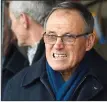  ??  ?? SILENCE SPEAKS VOLUMES: Crewe stalwart Dario Gradi