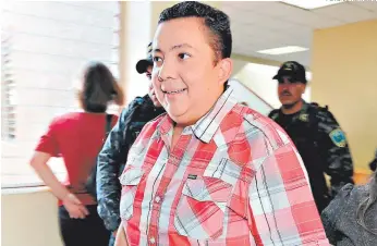  ?? FOTO: EL HERALDO ?? El diputado Fredy Renán Nájera Montoya se declaró culpable de dos delitos en la Corte Federal del Distrito Sur de Nueva York, con el fin de evitar que el juez le dicte una cadena perpetua.