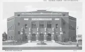  ?? VINTAGE POSTCARD/COURTESY ?? The façade of Orlando’s Municipal Auditorium, built in 1926 and seen here in an early postcard view, survives as part of the lobby of the Bob Carr Performing Arts Centre, now called the Bob Carr Theater.