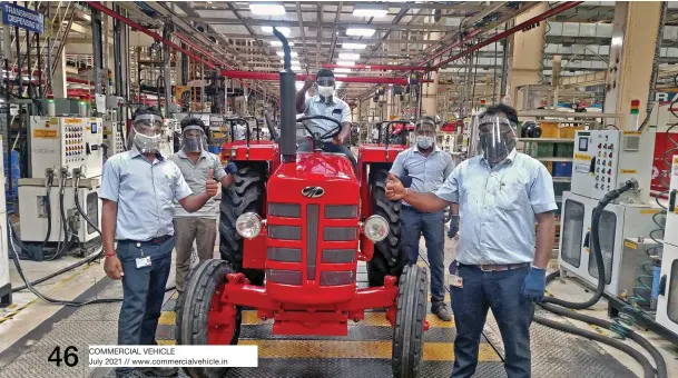  ??  ?? Mahindra is set to launch 37 tractor models across four platforms and four geographie­s by FY2024-25.