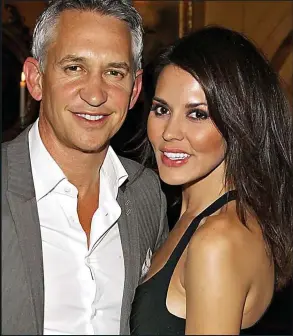 ??  ?? Gary Lineker with wife Danielle: He put his name on letter to Mr Cameron