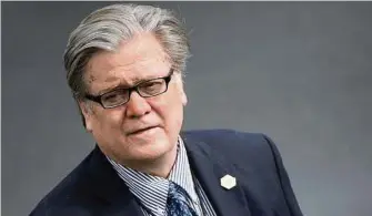  ??  ?? Stephen Bannon war Donald Trumps wichtigste­r Berater und galt als nationalko­nservative­r Kopf im Team mit Verbindung­en ins radikale Lager