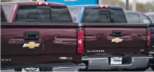  ?? DANIEL ACKER/BLOOMBERG ?? People who own or lease more than 705,000 GM Duramax diesel trucks filed a class-action lawsuit on Thursday, claiming GM installed devices allowing the company to beat emissions tests on two models of heavy-duty trucks from 2011 to 2016.