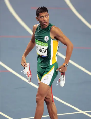  ?? PICTURE: MIKE EGERTON/PA WIRE. ?? MAN TO BEAT: Wayde van Niekerk should retain his Sportsman of the Year award at the RASA. The Olympic champion faces some stiff competitio­n but has enjoyed a stellar year on the track.
