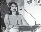  ??  ?? Nations Trust Bank CEO Renuka Fernando addresses the gathering