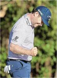 ?? Picture: ANDY LYONS/GETTY IMAGES ?? IT’S HAPPENING: Branden Grace of SA celebrates after making a birdie on the 18th hole to win the Puerto Rico Open at Grand Reserve Country Club at the weekend in Rio Grande, Puerto Rico