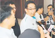  ?? ?? DITEMUI MEDIA: Abdul Karim semasa ditemui media selepas menyempurn­akan Road To SUKMA XXI 2024 di Auditorium Muzium Budaya Borneo, Kuching semalam.