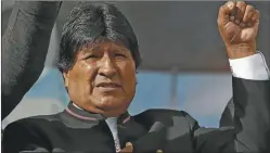  ?? AP ?? EN PROBLEMAS. El caso debilita políticame­nte a Evo Morales.