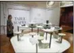  ?? MATT FLYNN/COOPER HEWITT, SMITHSONIA­N DESIGN MUSEUM VIA AP ?? An installati­on view of the exhibit “Tablescape­s: Designs for Dining,” which runs through April 14, 2019, at the museum in New York.