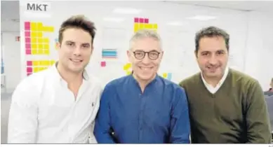  ?? D.C ?? Javier Capilla, Javier Perea y Manuel Moregal, socios y fundadores de Smart Protection.