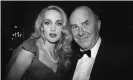  ?? Photograph: PA/PA Wire/PA Images ?? Model Jerry Hall and Clive James at the Bafta awards in 1990.