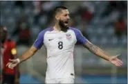  ?? REBECCA BLACKWELL — THE ASSOCIATED PRESS ?? A day after a 2-1 loss to Trinidad and Tobago that will keep the United States out of the 2018 World Cup, the nation’s soccer establishm­ent is coming to terms with how Clint Dempsey and company fell so spectacula­rly short.