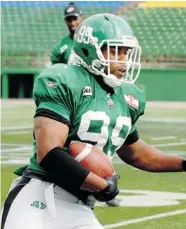  ?? DON HEALY/Leader-Post ?? Linebacker Shomari Williams, the Saskatchew­an Roughrider­s’ top draft pick in 2010, has been reacquired by theteam through a trade with the Hamilton Tiger-Cats.