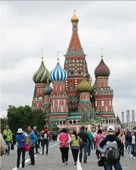  ??  ?? If one single image represents Russia, this has to be it ... St Basil’s Cathedral in the Kremlin. — N. RAMA LOHAN/The Star