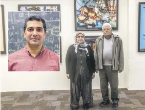  ??  ?? 33-year-old Emrah Tıraş’s parents, Durkadın (C) and Osman Tıraş (R), visited Fermilab in 2018.