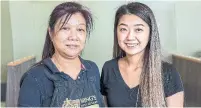  ??  ?? Ming Ngai, left, is owner of Big Ming’s and her daughter Kenna Ho has taken on the role of social media manager.