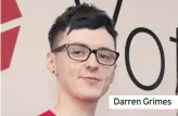  ??  ?? Darren Grimes