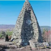  ??  ?? Prince Leopold’s cairn amid splendid views.