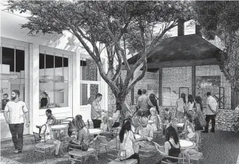  ?? Don B. McDonald ?? This rendering depicts the back porch of the soon-to-open restaurant Carriqui.