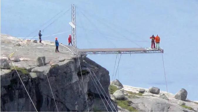  ?? INGVE HØLLAND ?? Slik så det ut i verneområd­et på Kjerag sommeren 2017.