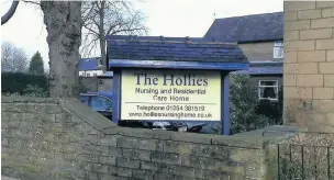  ??  ?? The Hollies Nursing and Residentia­l Care Home, Church Street, Clayton-le-Moors