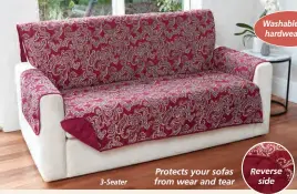  ?? ?? 3-Seater Reverse side Protects your sofas from wear and tear
