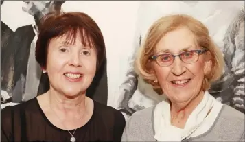  ??  ?? Pictured at the 64th annual South Leinster Drama Festival in Gorey Little Theatre were committee members Ann May ( vice chairperso­n) and Cathy Quirke.