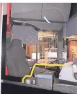  ?? FOTO: RHEINBAHN ?? In die Busse wurden Trennschei­ben eingebaut.