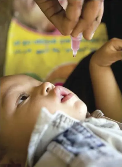  ??  ?? Better safe than sorry Health officials are launching a synchroniz­ed door-to-door polio vaccinatio­n program to counter the re-emergence of the disease after 19 years.