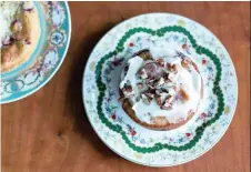  ?? PICTURE: CORRY ARNOLD/WASHINGTON POST ?? Desserts on flowery china plates and a vintage platter.