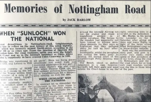  ??  ?? ■
Back in the summer of 1970 the Echo took a trip down Nottingham Road, Loughborou­gh, with an article by Jack Barlow.