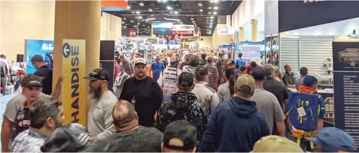  ?? DALE BOWMAN/SUN-TIMES ?? March 6, 2020, was the last time Dale Bowman attended a major outdoors show (the Bassmaster Classic Outdoors Expo in Birmingham, Ala).