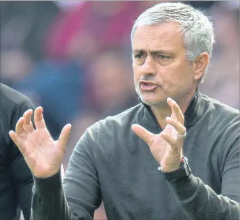  ??  ?? MOANER MOURINHO : Manchester United manager José Mourinho. IThere are some who argue his moans are counter-productive.