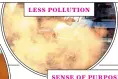  ??  ?? less pollution