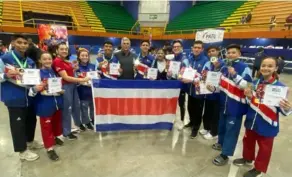  ?? OLman mORa. ?? La Selección Nacional obtuvo una medalla de oro, cinco de plata y 10 de bronce, en la Copa Presidente de taekwondo.