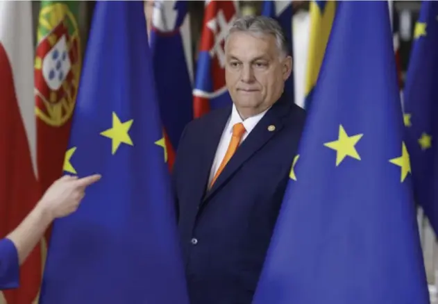  ?? Thierry Rogé/belga ?? Viktor Orban op de EU-top in december 2019.