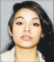  ?? NYPD/Contribute­d photo ?? This photo of Valerie Reyes was posted by New Yok City police from the Midtown North precinct.