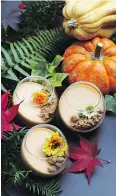  ??  ?? Make your own pumpkin pannacotta with pastry chef Nikki Tam’s recipe.