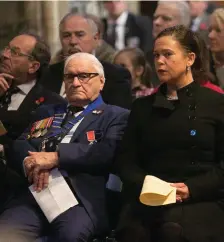  ??  ?? Mary Lou McDonald at the Service of Remembranc­e in St Patrick’s Cathedral, Dublin. Photo: Gareth Chaney Collins