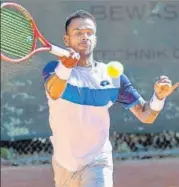  ?? TWITTER ?? Sumit Nagal, India’s highest-ranked singles player currently training in Germany, is eligible for ATP’S grant of around $8,600. India’s lower-ranked players though have got $750 from ITF.