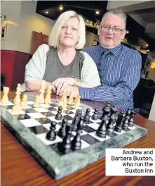  ??  ?? Andrew and Barbara Buxton, who run the Buxton Inn