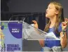  ?? AP ?? Climate activist Greta Thunberg at the Youth4Clim­ate summit in Milan, Italy, yesterday.