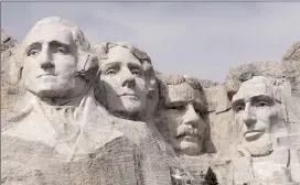  ?? The Associated Press ?? Mt. Rushmore in South Dakota could be the next national monument to come down. A planned Independen­ce Day celebratio­n involving President Donald Trump is drawing fire.